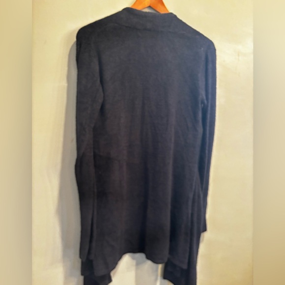 Barefoot Dreams Black Cardigan S/M warm cozy soft lounge comfort - Picture 6 of 14